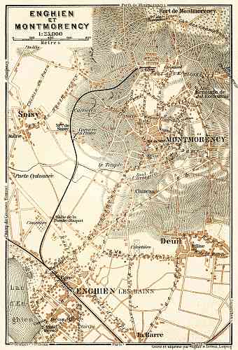 Enghien and Montmorency map, 1903