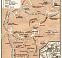 Postojna city map, grottes of Postojna map, 1929