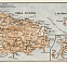 Ischia isle and di Procida isle map, 1929