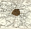 Paris environs map (legend in Russian), 1900