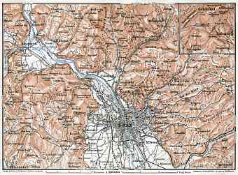 Graz region map, 1910