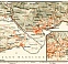 Locarno city map. Locarno environs map, 1908
