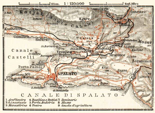 Split environs map, 1911. Use the zooming tool to explore in higher level of detail. Obtain as a quality print or high resolution image