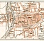 Sens city map, 1909