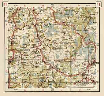 Estonian Road Map, Plate 11: Rapla. 1938