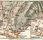 Bordighera town plan. Bordighera environs map, 1913