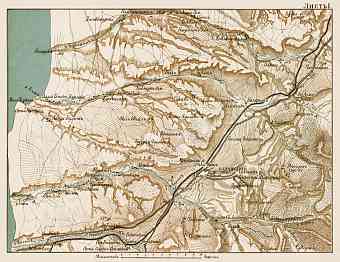 South Crimea: Bakhchisaray region, map, 1904