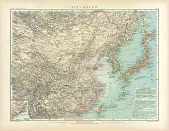Eastern Asia Map, 1905