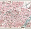 München (Munich) city centre map, 1913