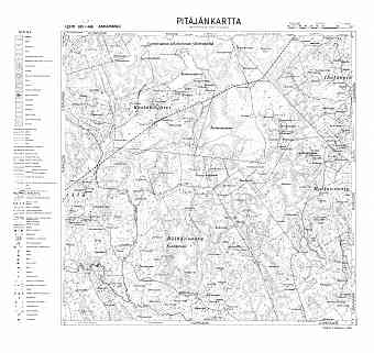 Akkaharju. Akkaharju. Pitäjänkartta 412311. Parish map from 1938