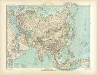Asia General Map, 1905