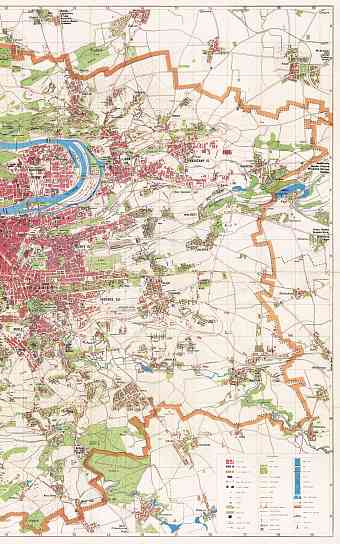 Prague (Praha) city map, 1939 - RIGHT HALF