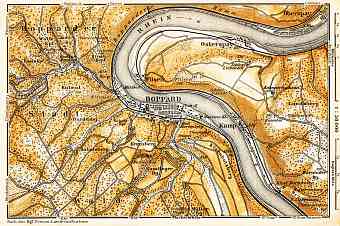 Boppard and environs map, 1905