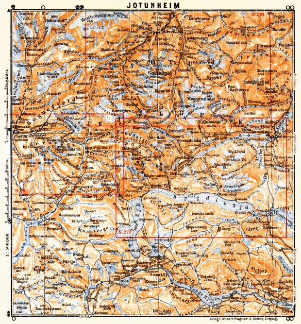 Jotun Fields map, 1910. Use the zooming tool to explore in higher level of detail. Obtain as a quality print or high resolution image