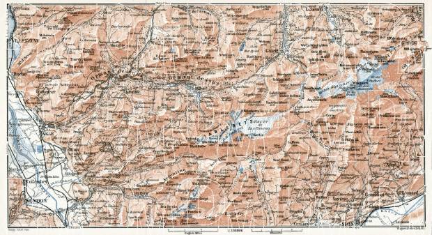 Ormont Valleys map, 1909. Use the zooming tool to explore in higher level of detail. Obtain as a quality print or high resolution image