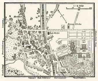 Bad Ragaz (Ragatz) town plan, 1909