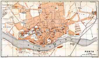 Porto city map, 1899