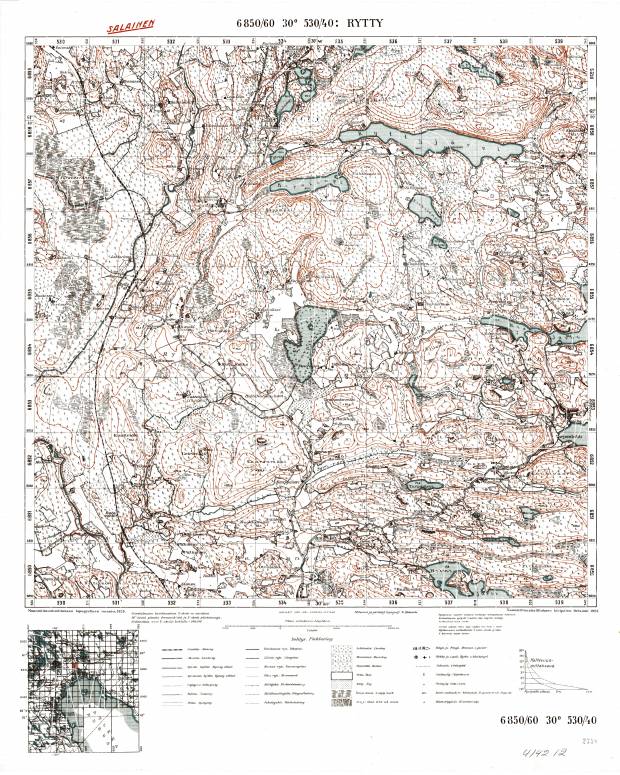 Borovinka. Rytty. Topografikartta 414212. Topographic map from 1924. Use the zooming tool to explore in higher level of detail. Obtain as a quality print or high resolution image