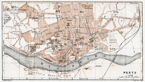 Porto city map, 1913. Use the zooming tool to explore in higher level of detail. Obtain as a quality print or high resolution image