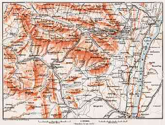 Map of the Catskill Mountains, 1909