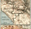 Agrigento (Girgenti) town and environs map, 1929
