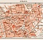 Nîmes city map, 1913