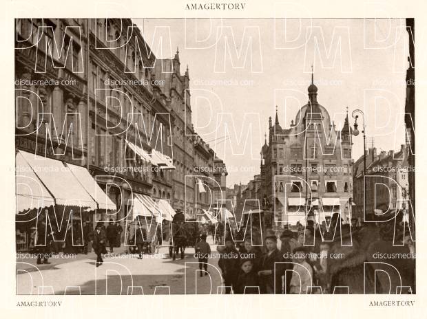 Amagertorv in Copenhagen. Use the zooming tool to explore in higher level of detail. Obtain as a quality print or high resolution image