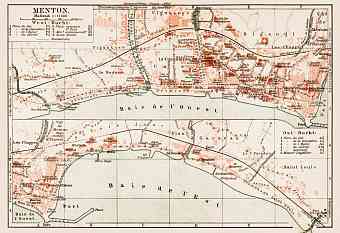Menton town plan, 1913