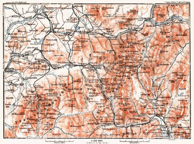 Map of the White Mountains, 1909. Use the zooming tool to explore in higher level of detail. Obtain as a quality print or high resolution image
