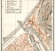 Trouville and Deauville, towns´ map, 1909