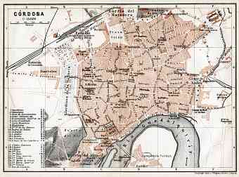 Córdoba city map, 1913