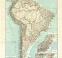 South America Map, 1905
