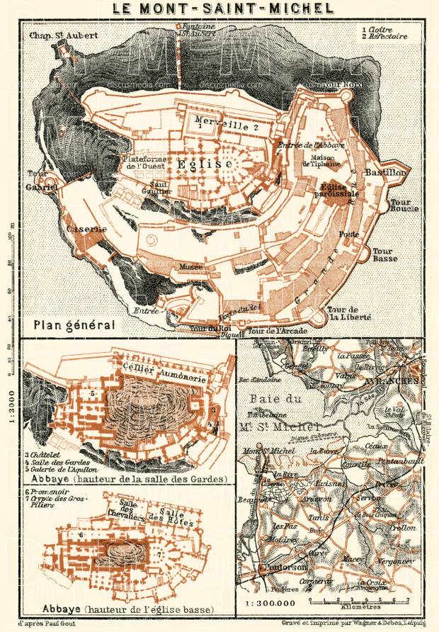 Mount Saint Michael map, 1913. Use the zooming tool to explore in higher level of detail. Obtain as a quality print or high resolution image