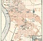 Belgrade (Београд, Beograd) city map. Environs of Belgrade, 1905