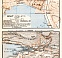 Split (Spalato) town plan. Map of the environs of Split, 1929