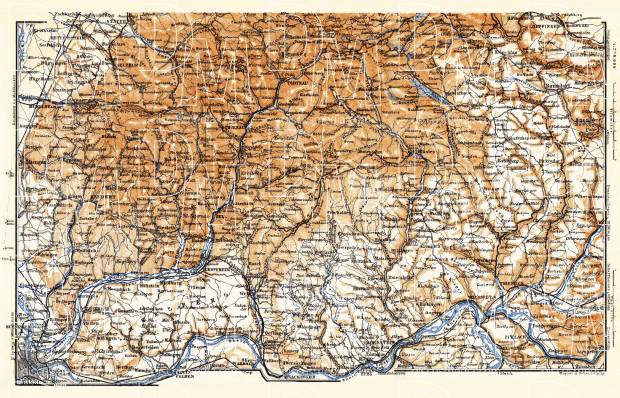 Schwarzwald (the Black Forest), south valleys, 1905. Use the zooming tool to explore in higher level of detail. Obtain as a quality print or high resolution image