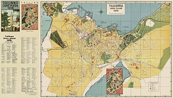 Tallinn City Map, 1938