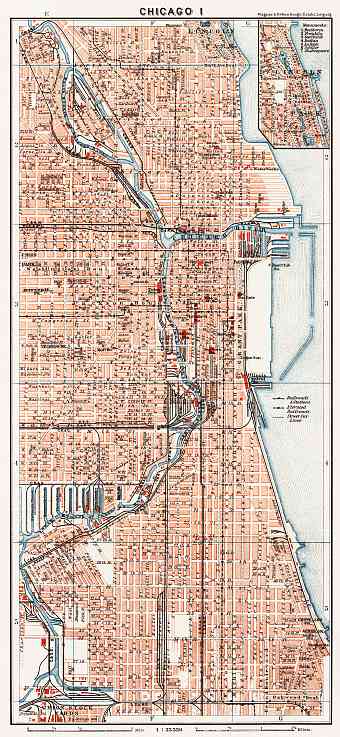 Chicago I city map, 1909