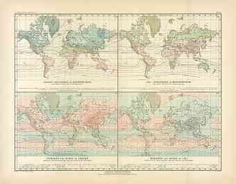 World Climate Map, 1905