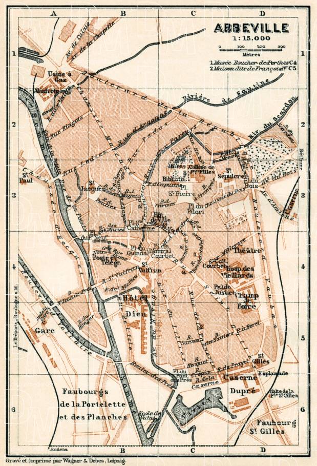 Abbeville city map, 1913. Use the zooming tool to explore in higher level of detail. Obtain as a quality print or high resolution image
