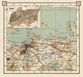 Estonian Road Map, Plate 10: Tallinn. 1938