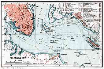 Charleston city map, 1909
