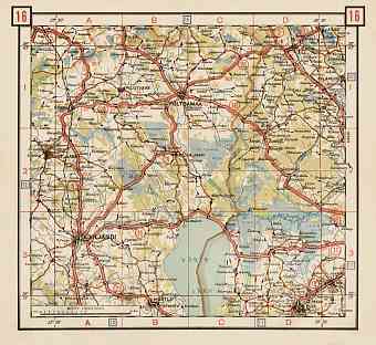 Estonian Road Map, Plate 16: Põltsamaa. 1938