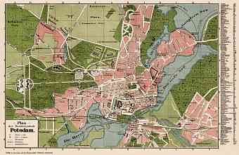 Potsdam city map, 1902