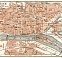 Rouen city map, 1913
