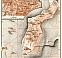 Montepulziano town plan. Environs of Montepulziano map, 1909