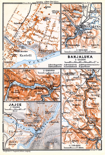 Vrbas River Valley from Jaice to Banja Luka, 1929
