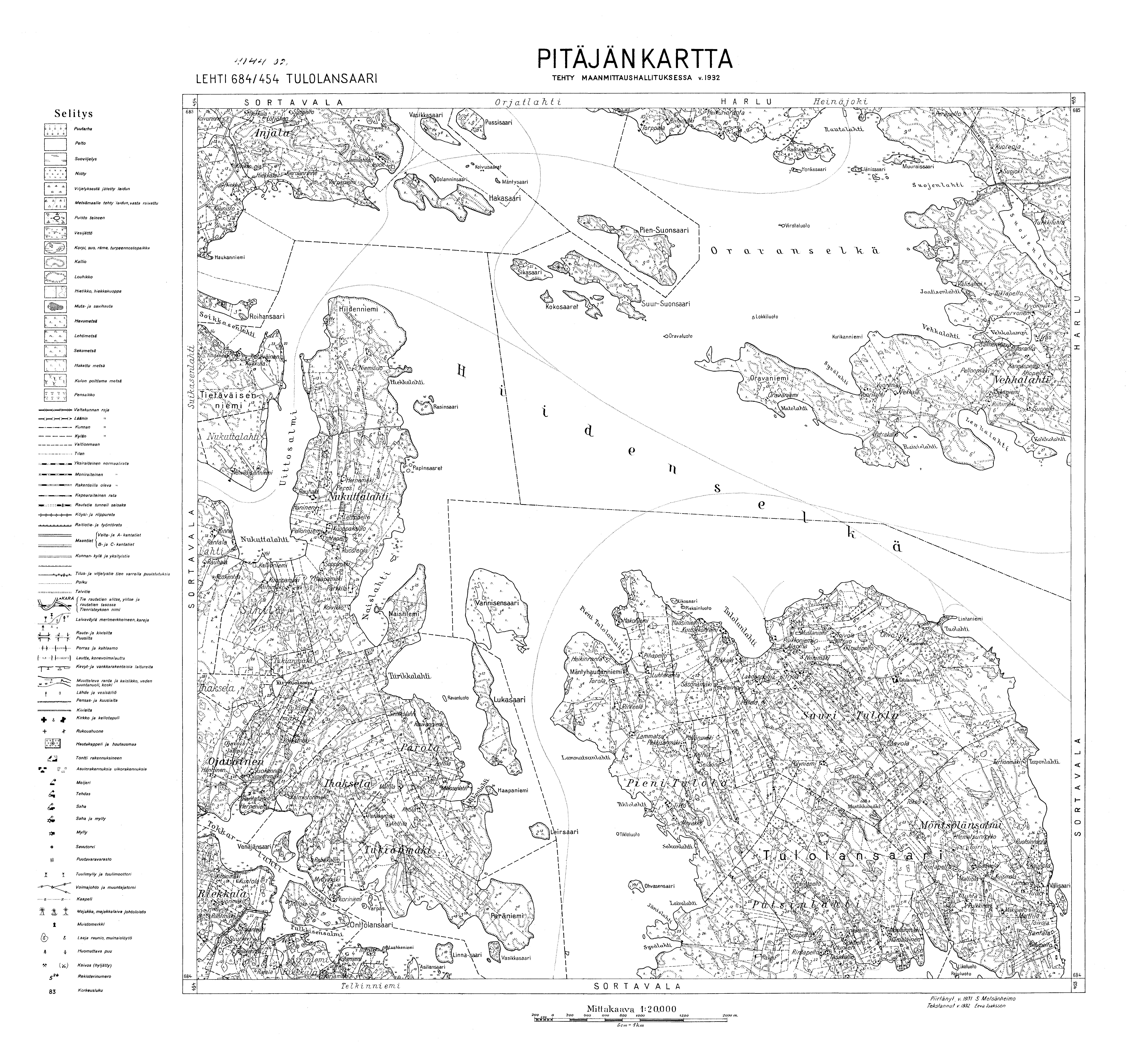 Tulolansaari. Tulolansaari. Pitäjänkartta 414402. Parish map from 1931. Use the zooming tool to explore in higher level of detail. Obtain as a quality print or high resolution image