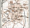 Santiago de Compostela city map, 1913