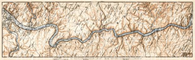Map of the Course of the Rhine from Coblenz to Bingen, 1906. Use the zooming tool to explore in higher level of detail. Obtain as a quality print or high resolution image